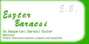 eszter baracsi business card